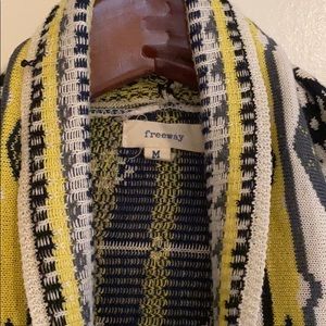 Freeway Cardigan Open Front Tie Waterfall